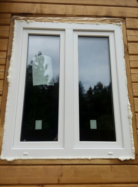 Пластиковые окна установлены в окосячку